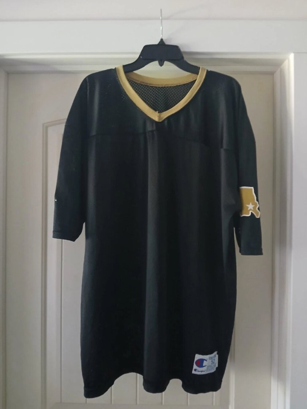 Vintage Champion Athletic NFL New Orleans Saints 1986-95 black jersey (size 52)